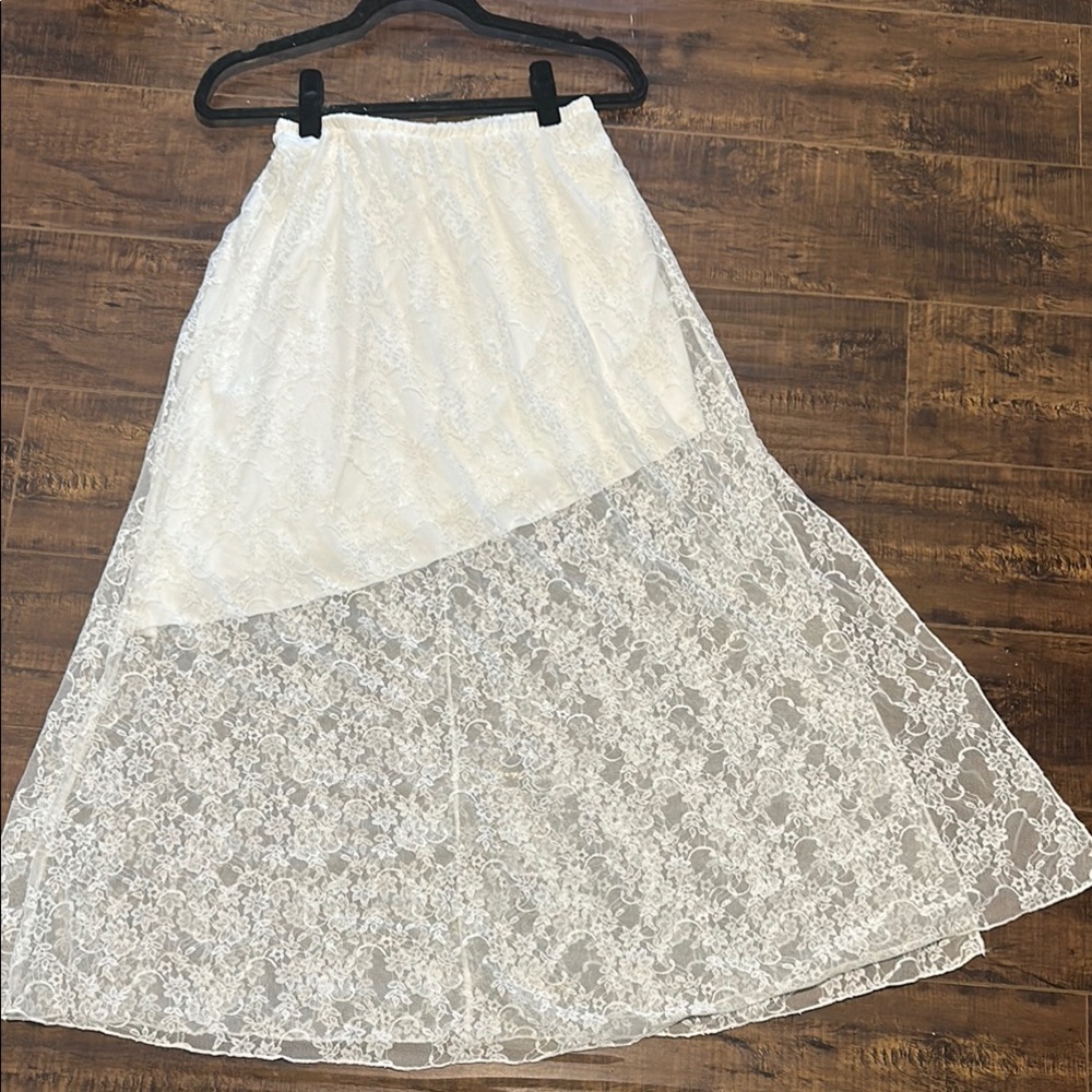 Summer White Lace Women's Skirt